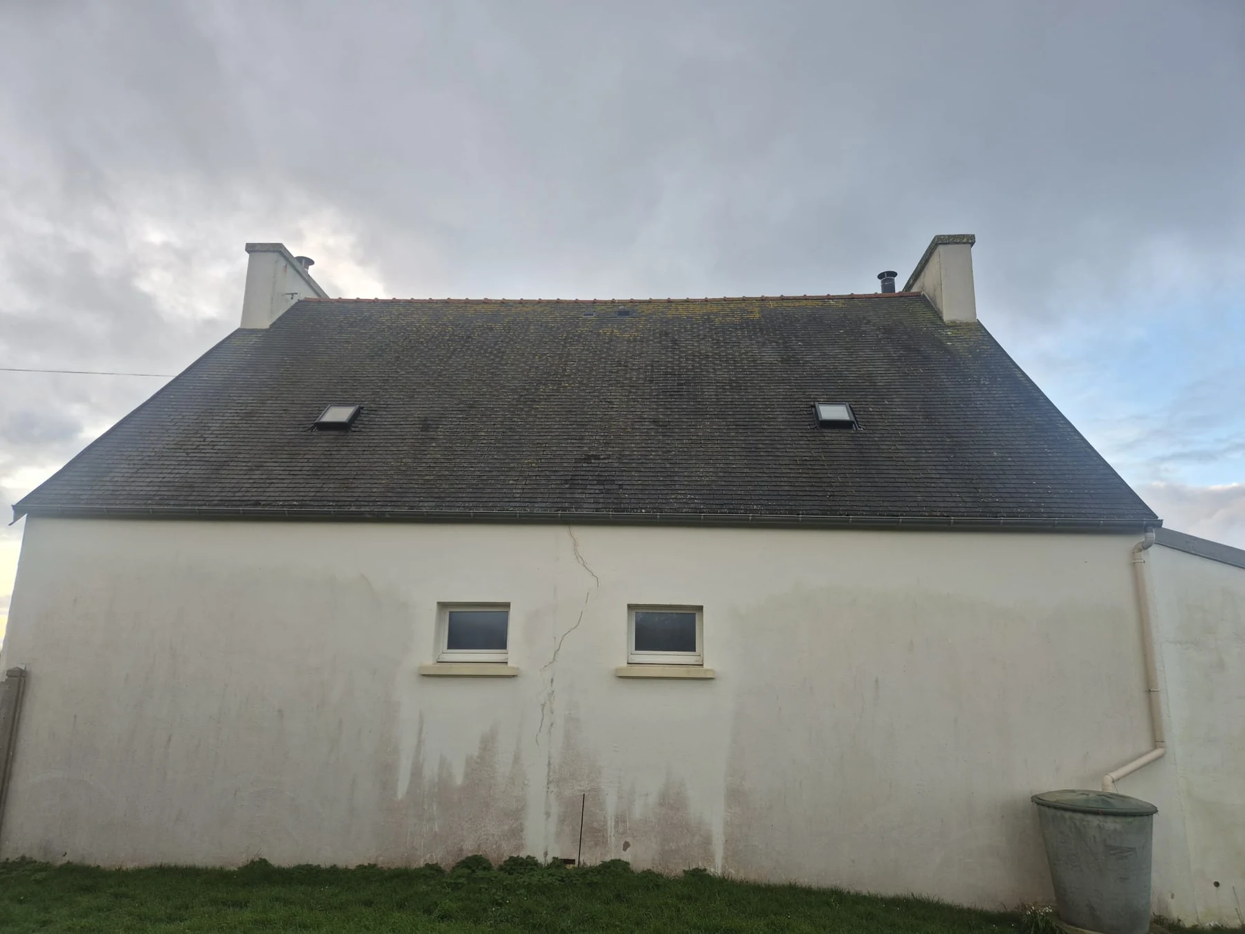 Toiture après démoussage